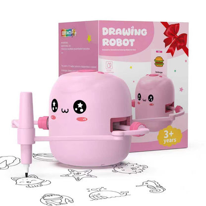 Drawing Robot for Kids, Voice Interactive Educational Drawing Robot, Montessori Painting Learning Toys with 150 Cards, Christmas Birthday Party Gift for 3 4 5 6 7 8 Years Old Girls Boys
