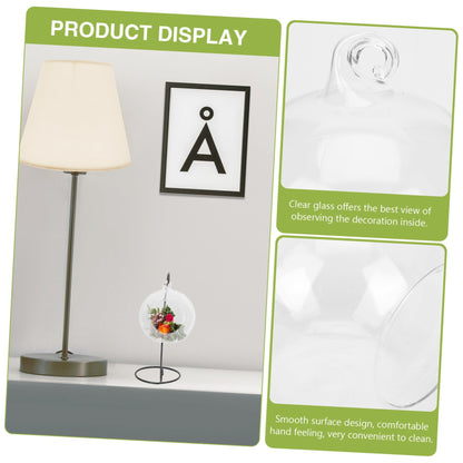 CORHAD 3pcs Hanging Glass Transparent Microlandscape Terrarium for Decoration for Flowers Plants and Moss for Home Office and Cafe Use