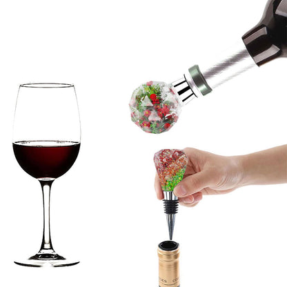 JIOFAVIU 15 Pcs Resin Wine Bottle Stoppers Molds Set, Wine Stopper Silicone Molds for Epoxy Resin (5 Molds and 10 Stoppers with 10 Screws)