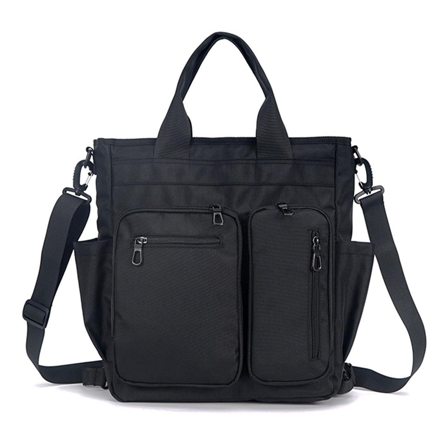 mygreen Convertible Black Laptop Backpack Purse for Women Travel Work, 3 In 1 Tote Backpack Convertible Bag Daypack for Work, Daily, Travel Black