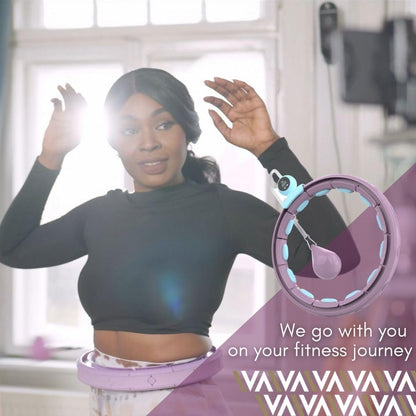 Swiss Activa+ Smart Hula Hoop S4.S XXL Extension Set - No Falling Hula Hoop - Hula Hoop 51 in - Fitness Hula Hoop with Weighted - Fitness Hoop Hula Hoop with Ball - Smart Hoola Hoop