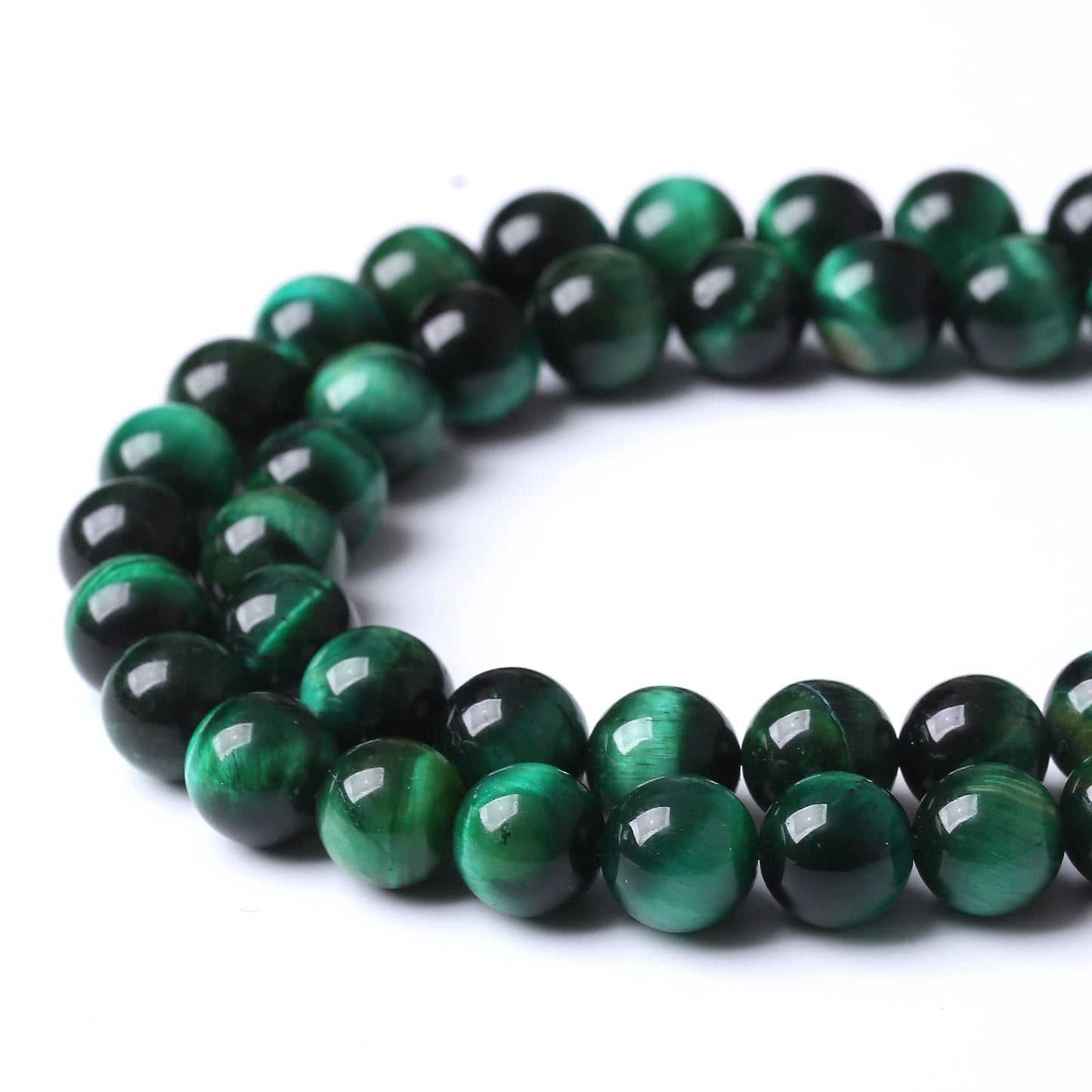 90PCS 4MM AAA Green Tiger Eye Stone Beads Natural Gemstone Bead Crystal Healing Energy Jewelry Making DIY 15 inches