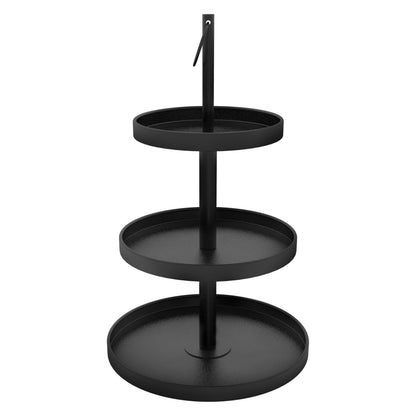 OugeWood Cupcake Stand for 50 Cupcakes,Cupcake Stand Metal 3 Tier Cupcake Tower Black Tiered Tray Stand Cupcake Holder Stand Cake Stand Serving Trays Dessert Stands with Handle for Party