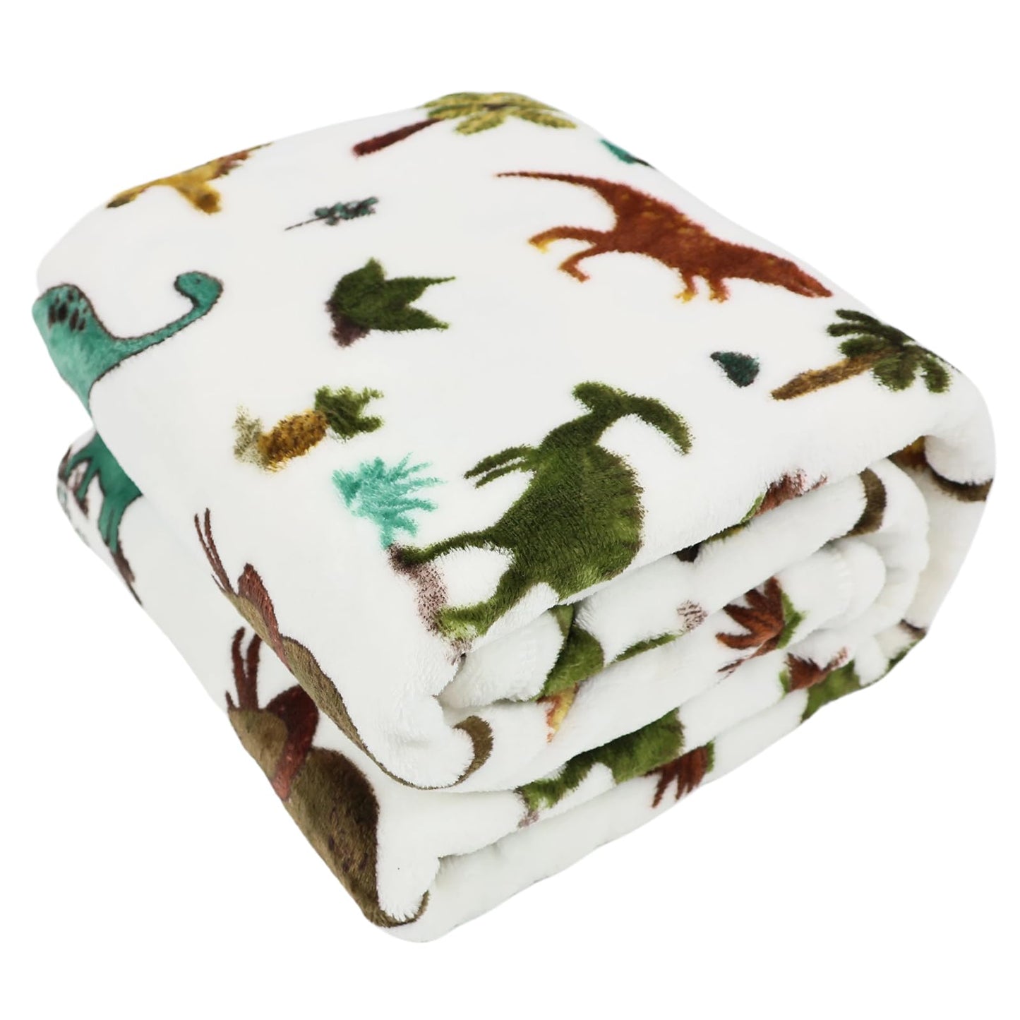 VigorSpring Dinosaur Blanket for Boys - 50"x60", Cozy Soft Plush Kids Throw Blanket for Boys Toddler, Ideal Home Party Decor & Gift for Christmas Halloween Birthday Easter