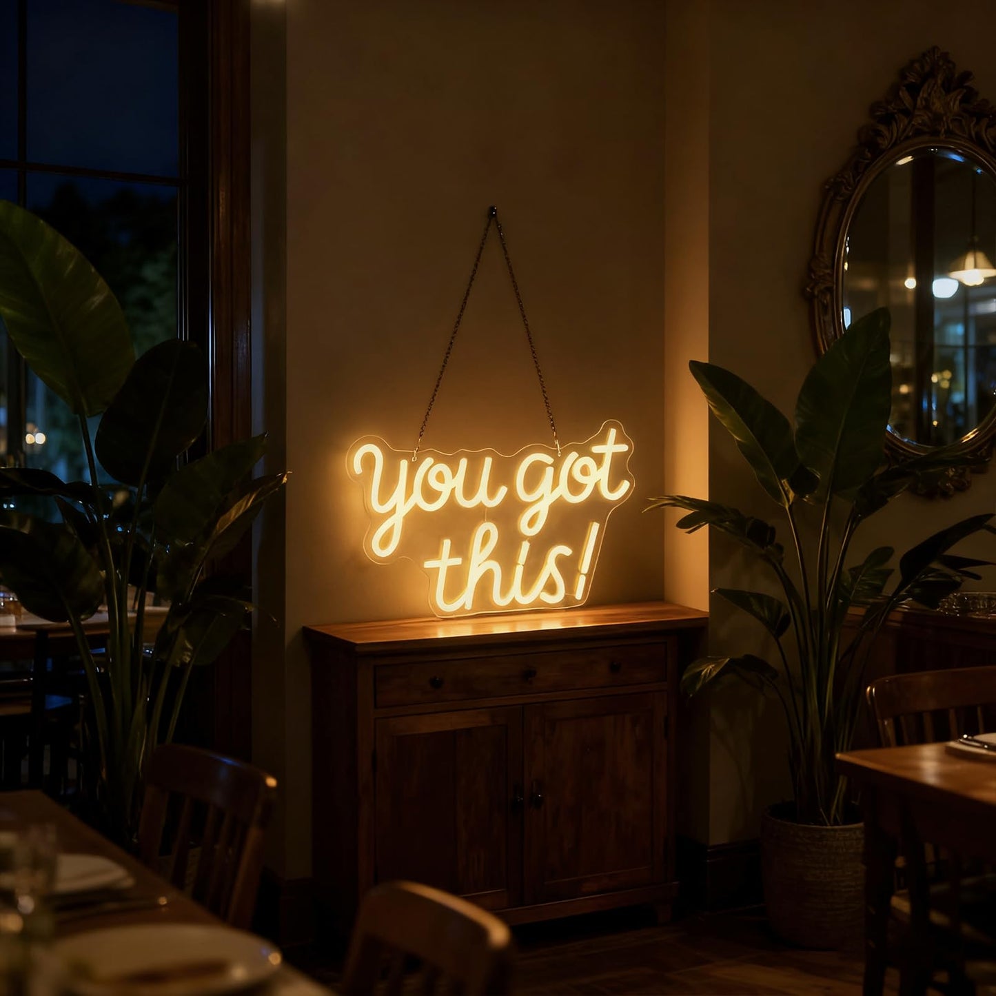 Mvorixa You Got This Neon Sign Dimmable LED Neon Light for Wall Decor, Inspirational You Got This Sign Lights for Home, Bedroom, Office, Student Dorm, Classroom, Party Decor& Motivational Gift