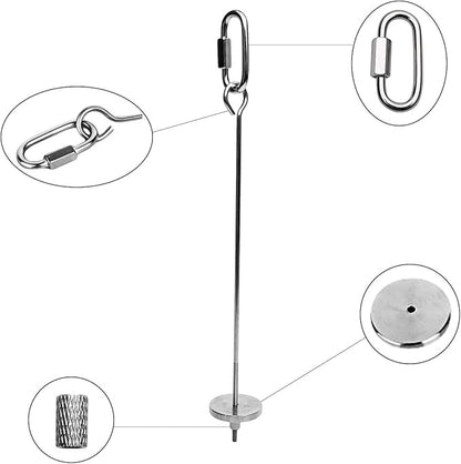 Bird Food Holder, Small Animal Fruit Vegetable Holder Stainless Steel Vegetable Skewer Foraging Hanging Food Feed Treating Tool for Parrots Cockatoo Cockatiel (2 Pcs)
