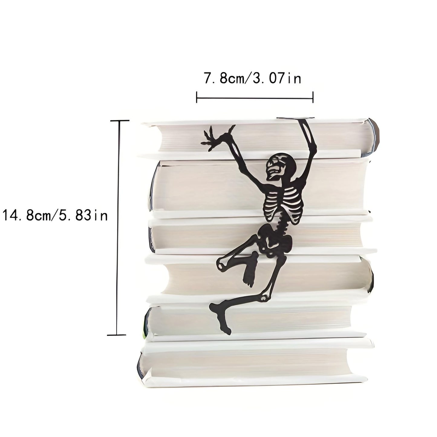 PIZHI Bookmarks Funny Tainless Steel Metal Cute Unique Book Marks Markers Cool Personalized Novelty Skull Gifts Creative Separadores De Libros Lovers for Reading Women,Men,Kids,Teachers,Students