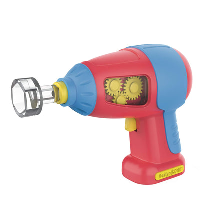 Educational Insights Design & Drill Power Drill Compatible with All Sets, Real Working, Kid-Friendly Toy Tool