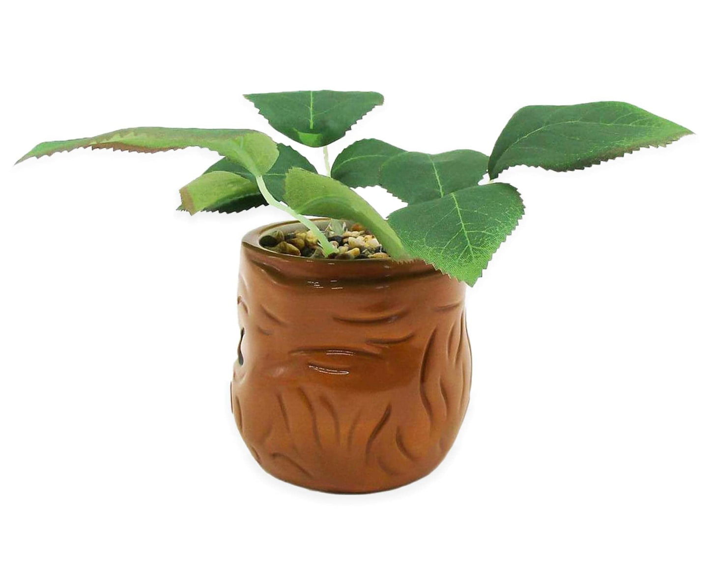 Silver Buffalo Harry Potter Mandrake Face Decorative Artificial Faux Greenery Plant in Ceramic
