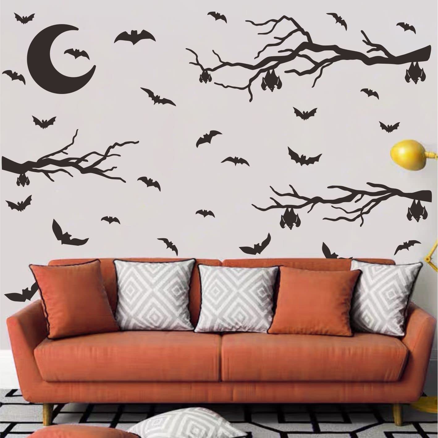 Halloween Bat Wall Decals Halloween Wall Decals Bat Window Decor