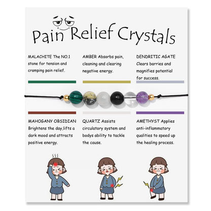 Fuqimanman2020 6mm Spiritual Crystal 7 Chakra Stretch Bracelet Natural Stone Healing with Meaning Cards Quartz Amethyst Reiki Beaded for Women Men for Anxiety Relief Jewelry-Study Aids