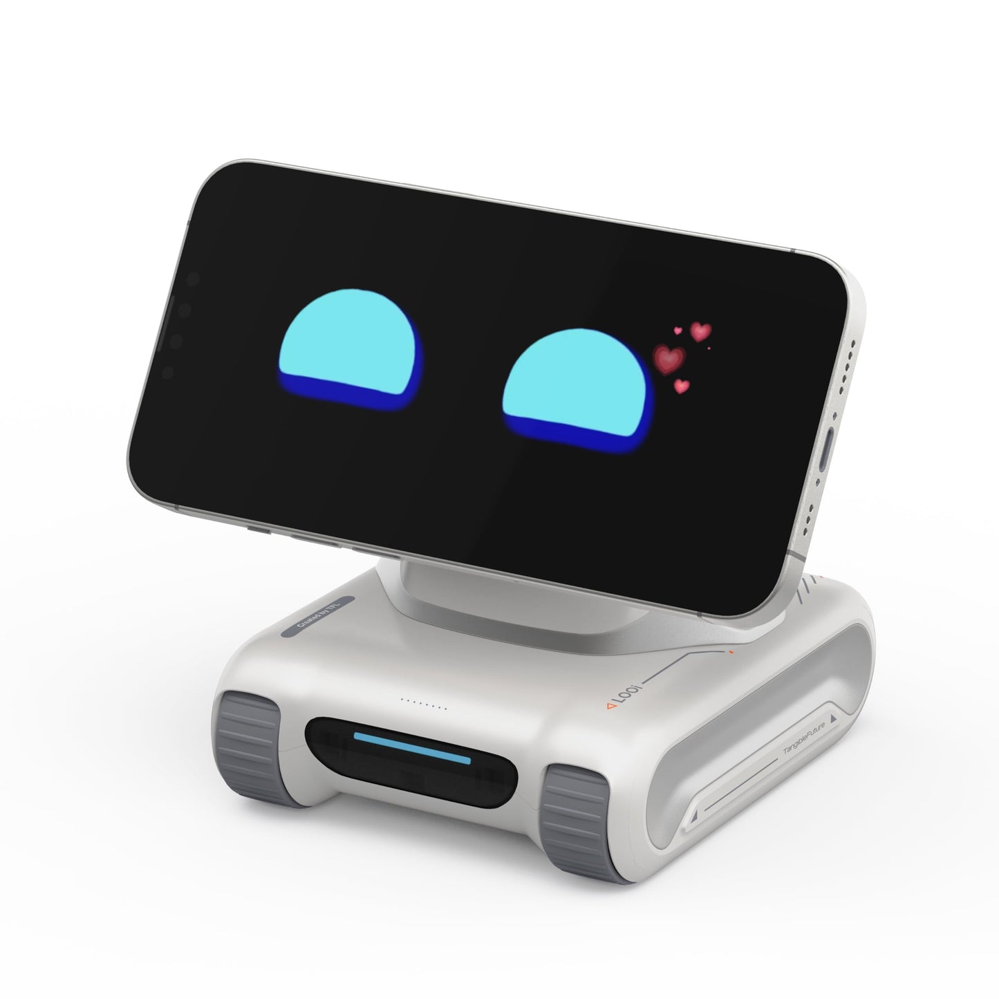 LOOI Robot-Starlight White-AI Desktop Companion,ChatGPT&Gemini Voice Interaction,Visual Understanding,Personality&Memory,10W Wireless Charging,Tech&Gadget Gift,Electronic pets,Toy,Geek,Desktop Setup