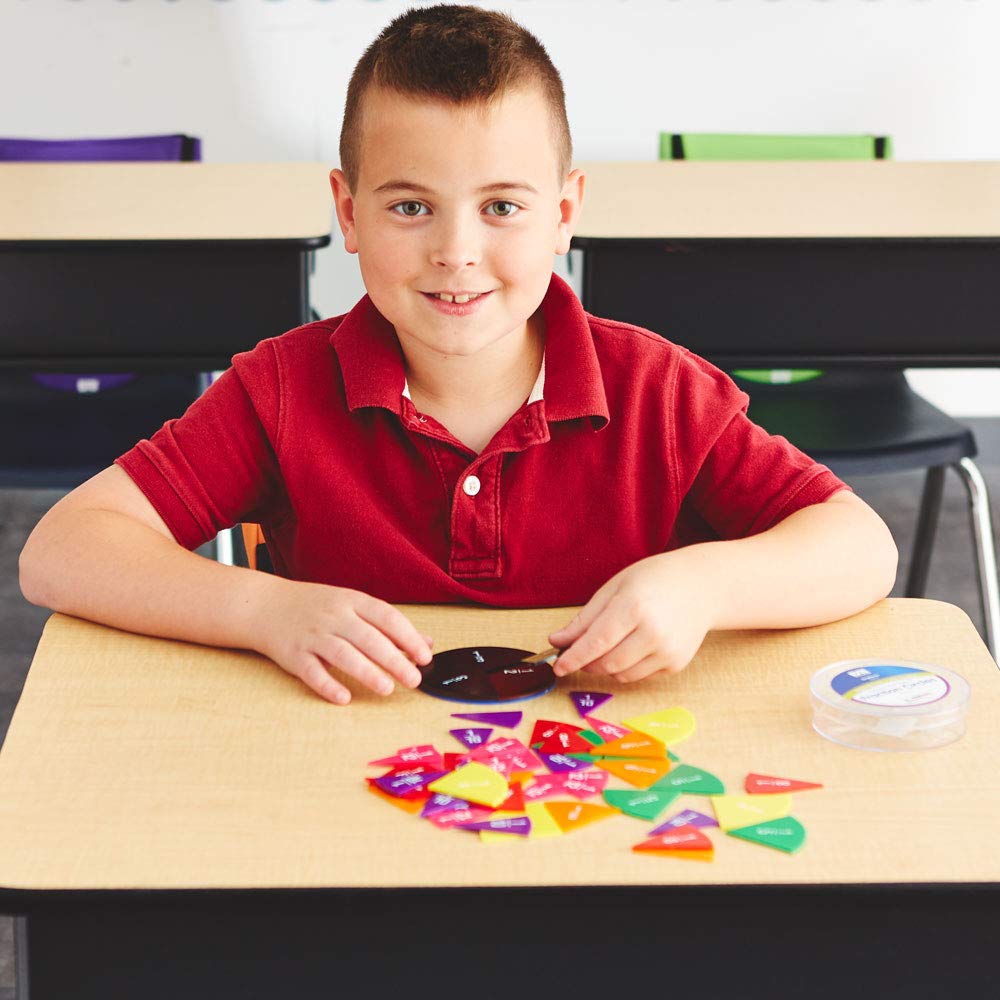 EAI Education Fraction Circles: Numbered - Set of 51