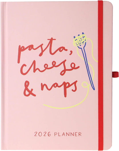 July 2025 – Dec. 2026 Planner by Graphique, Weekly and Monthly Planner, 18 Months Calendar, Hardcover, Pasta, 6” x 8”