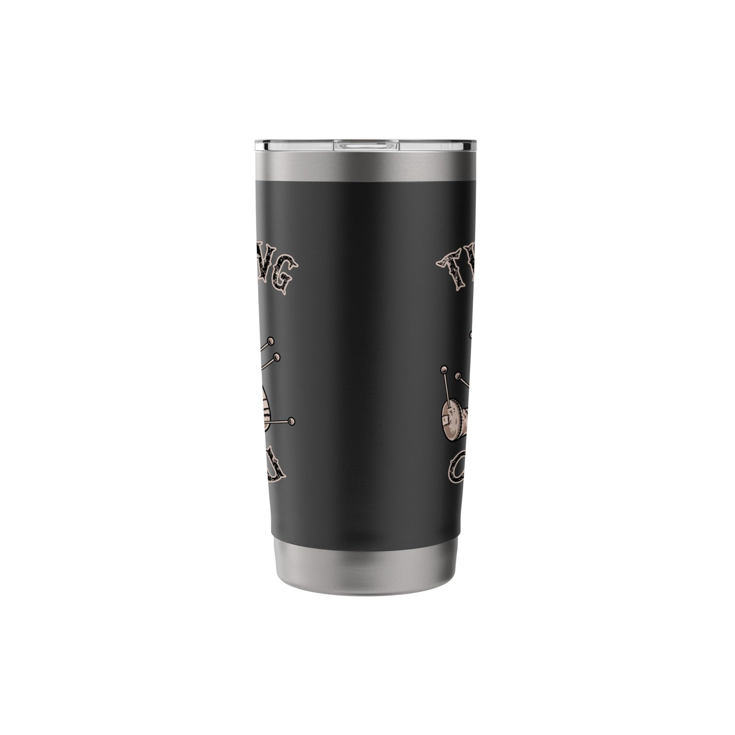Halloween Voodoo Doll Thinking of You Funny Goth Humor Retro Stainless Steel Insulated Tumbler