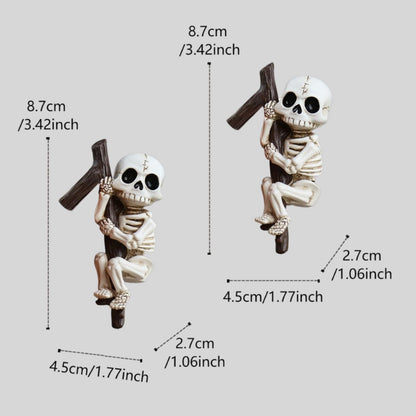 KKpxafl 2-Piece Skeleton Pot Huggers for Planters, Climbing Plant Decor