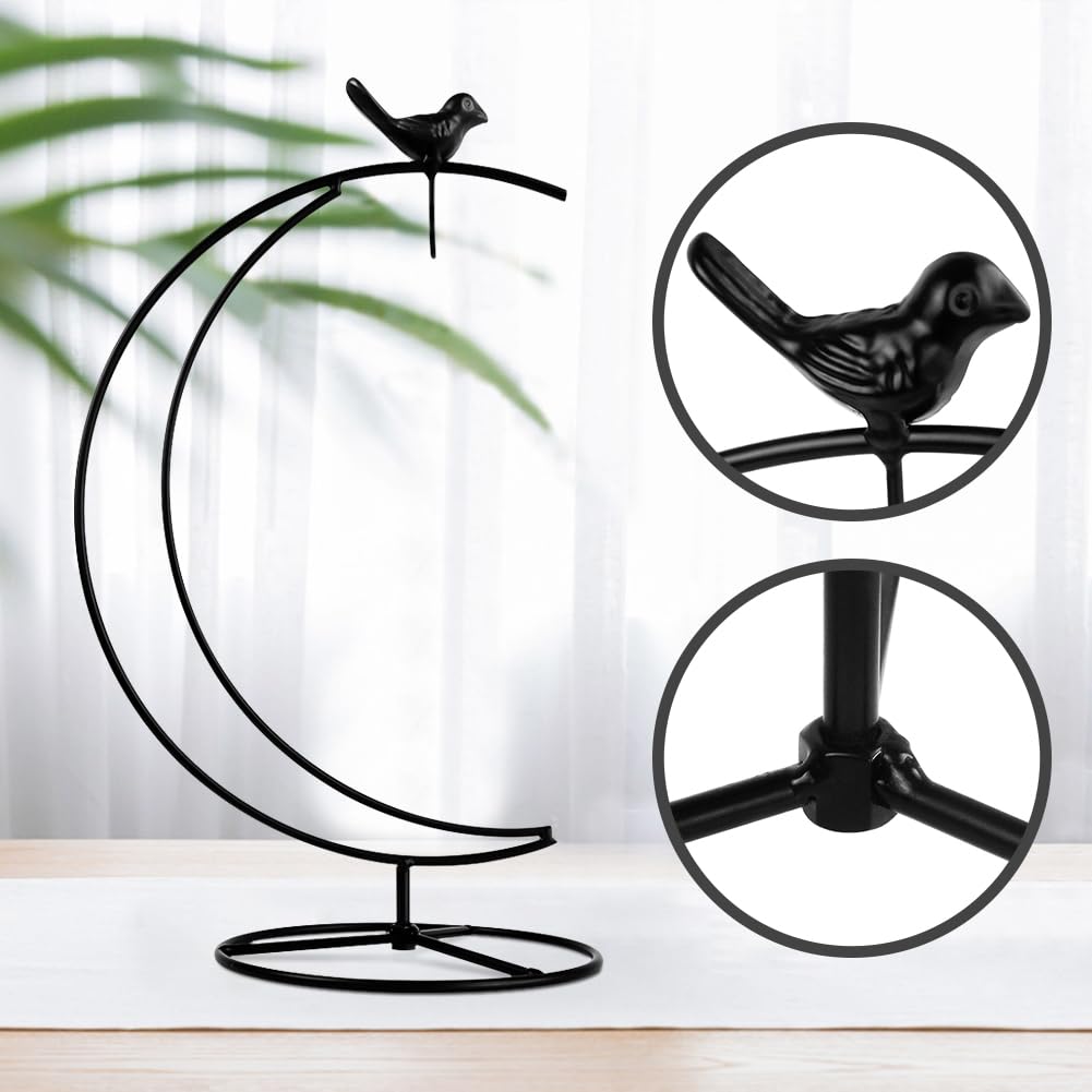 YY YEARCHY Ornament Display Stand Metal Stand Terrarium Air Plant Stand Flower Pot Holder Iron Pothook Stand for Hanging Glass Globe Ball