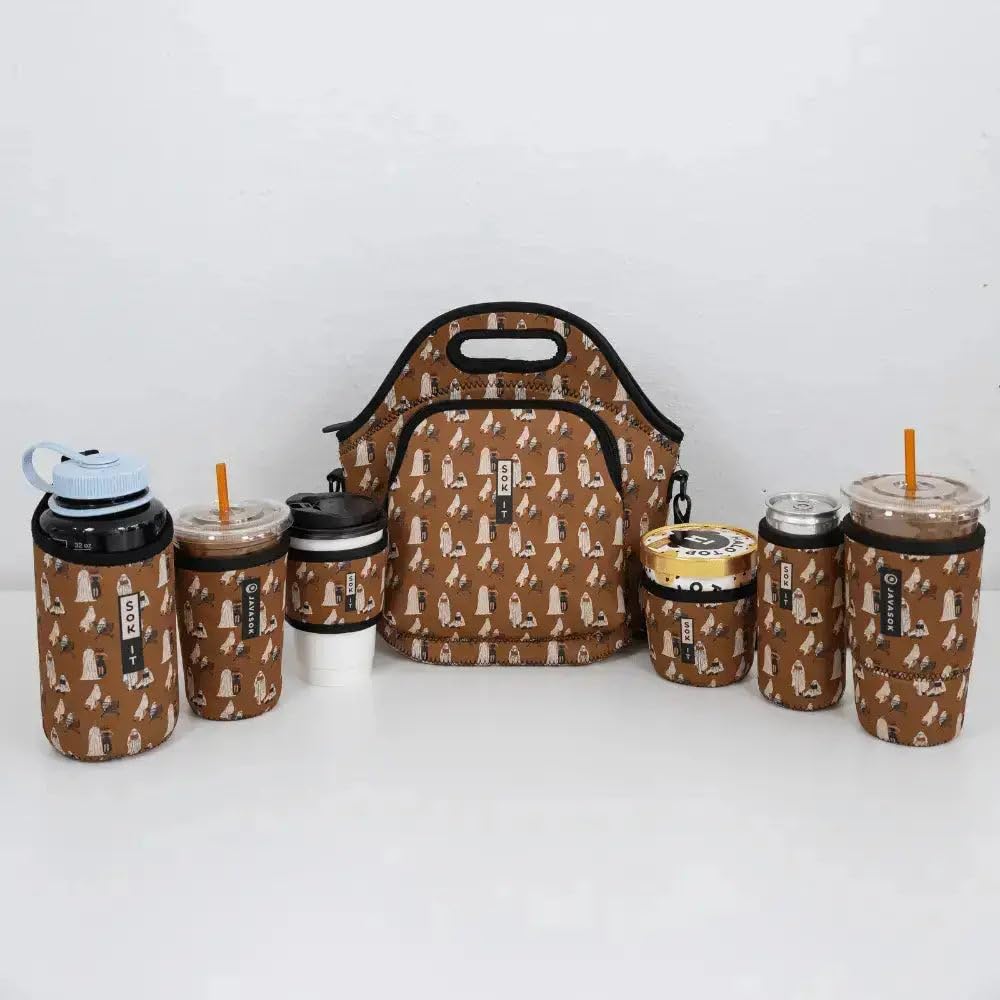 Sok It IceCreamSok Insulated Neoprene Cover (Material Ghoul, Tapered Ice Cream Pints)