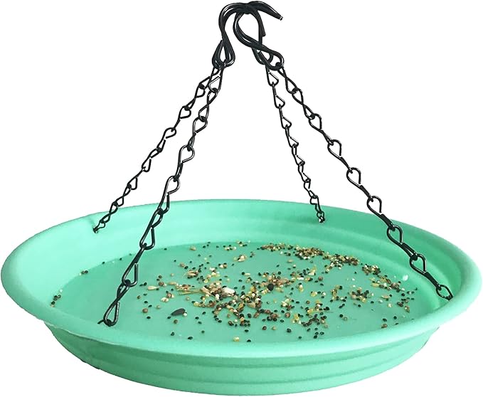 Bird Seed Catcher Tray Platform Feeder Hanging Tray - Fits Most feeders Catches Most Falling Seed and Husk, Bird Feeders and Accessories for Attracting Birds Outdoors, Backyard, Garden (Green)