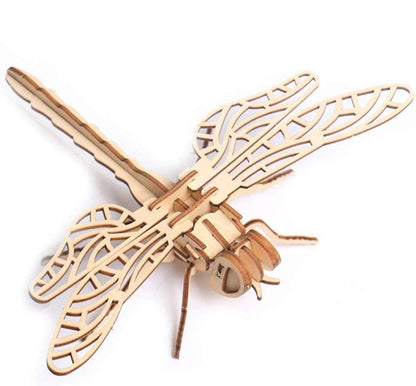3D Wooden Insect Puzzle - 6 Piece Set Insect Animal Skeleton Assembly Model Puzzle - DIY Wooden Crafts 3D Puzzle - Wood Toys Gifts for Adults & Teens Birthday Gifts Christmas