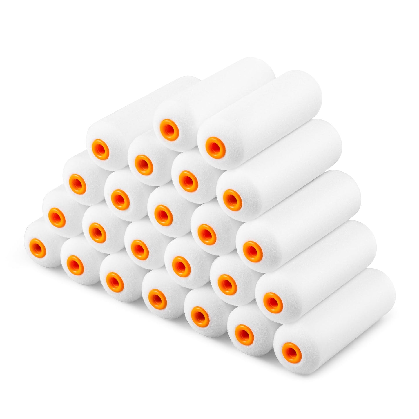 VOOMEY High Density Foam Paint Roller,Paint Roller Covers 6 inch,Small Paint Roller, Sponge Rollers for Painting House,Walls,Ceilings, Doors,Furniture(10 pack)
