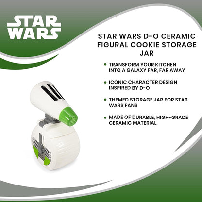 Star Wars D-O Droid Ceramic Snack Jar Container For Candy, Cookies