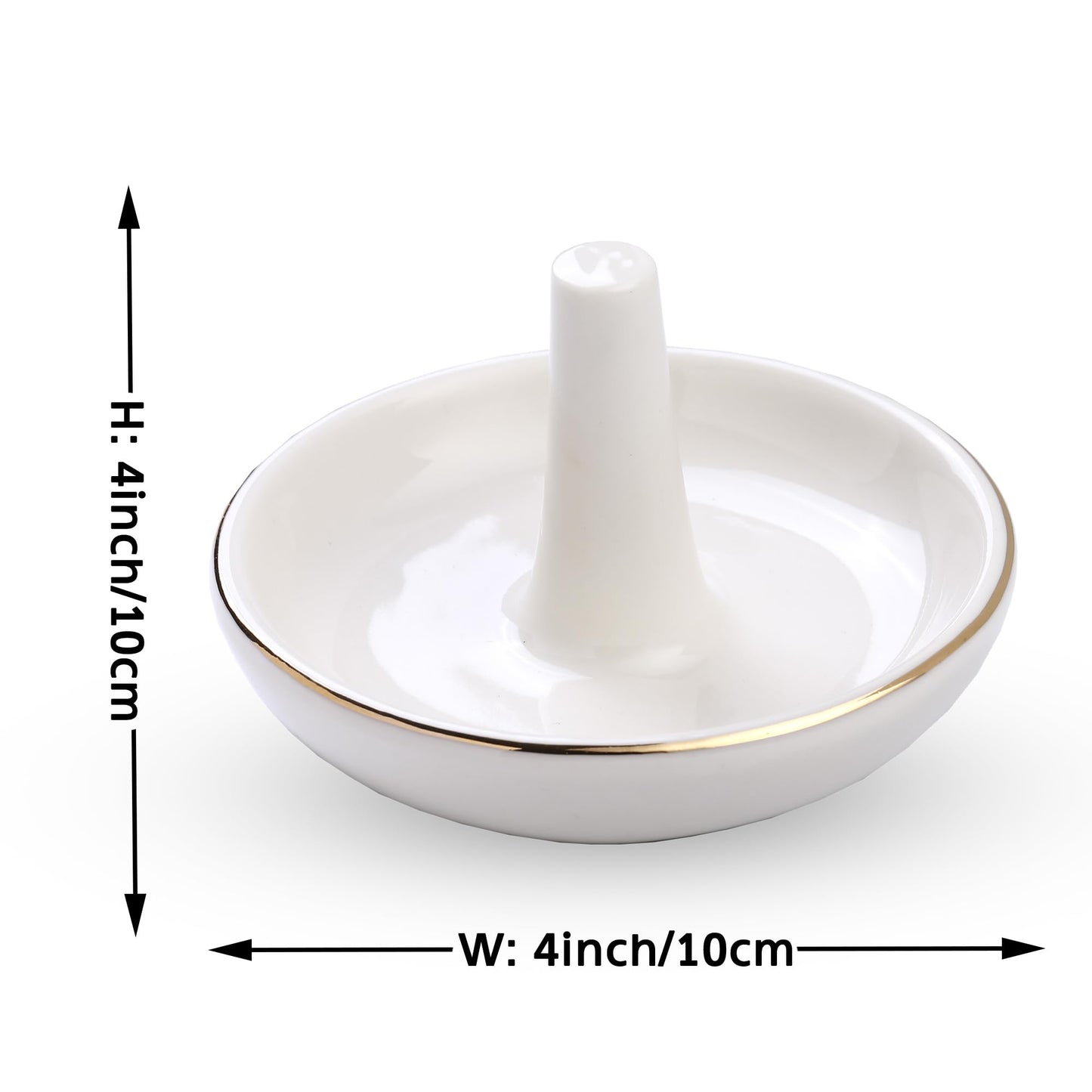 Wedding Ring Holder, Engagement Jewelry Dish With Stand, Ceramic Holder for Rings Earrings Necklace, Gift for Women, Birthday Mothers Day