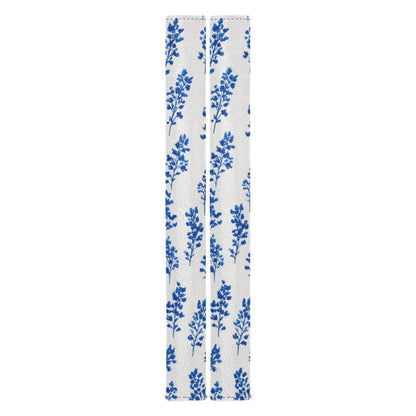 QwThum Small Bluebonnet Flower Refrigerator Handle Covers Set of 2 Door Handle Covers for Fridge Oven Microwave Appliance Washable Decor Non-Slip Dishwasher Door Cloth Protector 14x5.5in