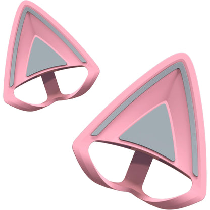 Razer Kitty Ears V2: Clip-on Kitty Ears for Headsets, Gaming Headphones - Universal Fit - Versatile, Adjustable Straps - Lightweight Sillicone - Durable & Comfortable - Quartz Pink