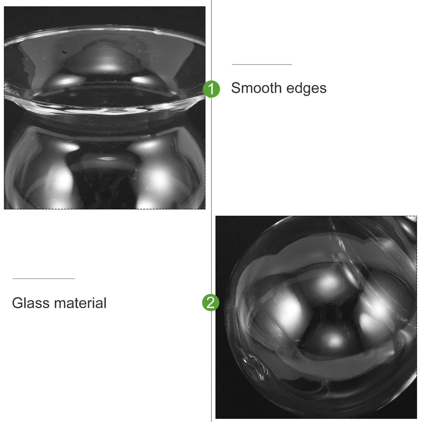 Generic 4pcs Glass Propagation Vases for Plants Hydroponic Flower Pots Glass Terrarium Table Centerpiece Home Décor