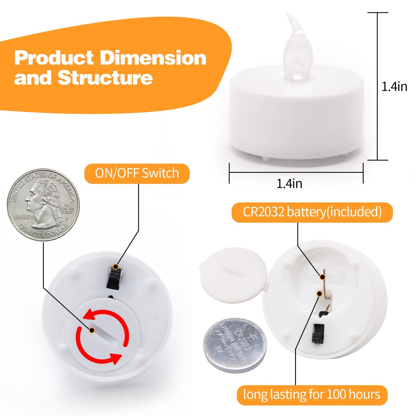 KOABY 200 Pack Warm White LED Tea Lights, Last 100H+, Flickering Flameless Battery Operated Tea Lights for Decor