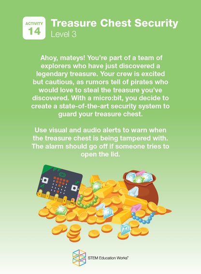 microbit Activity Cards for STEM Education - Micro:Bit - with Classroom Friendly Teacher Guide & 15 Interactive Challenges for Students