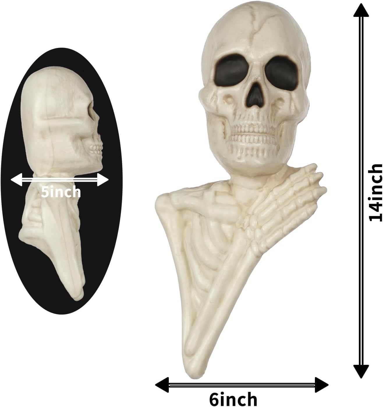 Crazy Bonez Skeleton Tree Peeker Outdoor Decoration