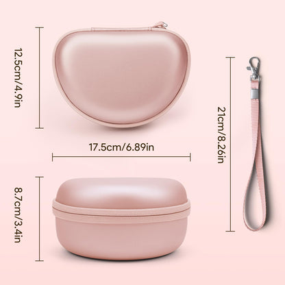 Case for Beats Solo3 /Solo 4 On-Ear Headphones, Portable Travel Hard Shell Storage Bag (Rose Gold)