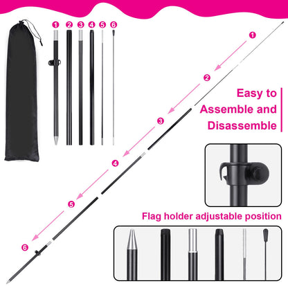 Buryeah 2 Sets Donuts Feather Flag Pole Kit 7 ft Donuts Advertising Flag Sign Banner with Flagpole Ground Stake Portable Bag for Diner Restaurant Business Outdoor Advertising