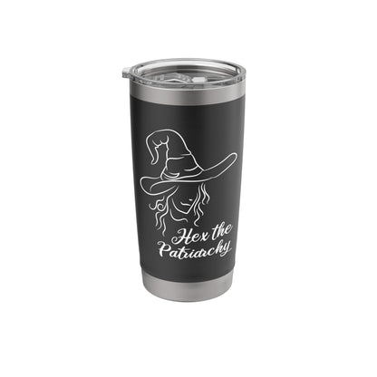 Hex The Patriarchy Halloween Witch Feminist Stainless Steel Insulated Tumbler