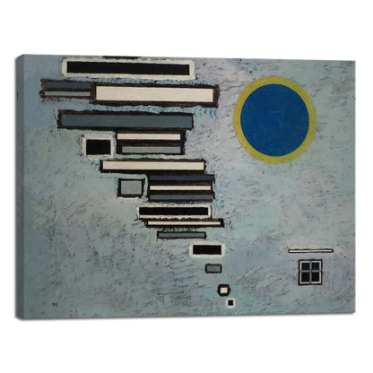 Wieco Art Framed Canvas Wall Art Composition VII, 1913 by Wassily Kandinsky Classic Abstract Famous Paintings Reproductions Canvas Wall Art for Home Decoration