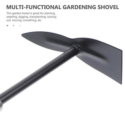 BEBEMOKO 2pcs Small Garden Shovel Hand Trowel for Gardening with Wooden Handle Portable Mini Shovel for Planting and Digging Soil in Garden and Flower Pots