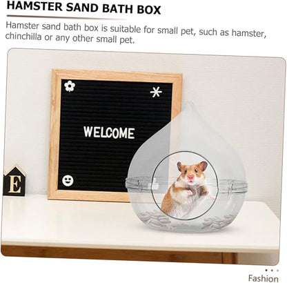 VICASKY Hamster Sand Bath Container Small Pet Dust Bath Case for Chinchillas and Gerbils Easy to and Store Durable Bath Basin for