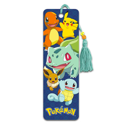Pokemon Bookmark Set - 3 Pc Bundle with Pokemon Book Marks for Kids Teens Adults with Pokemon Cards | Pokemon School Supplies for Boys Girls