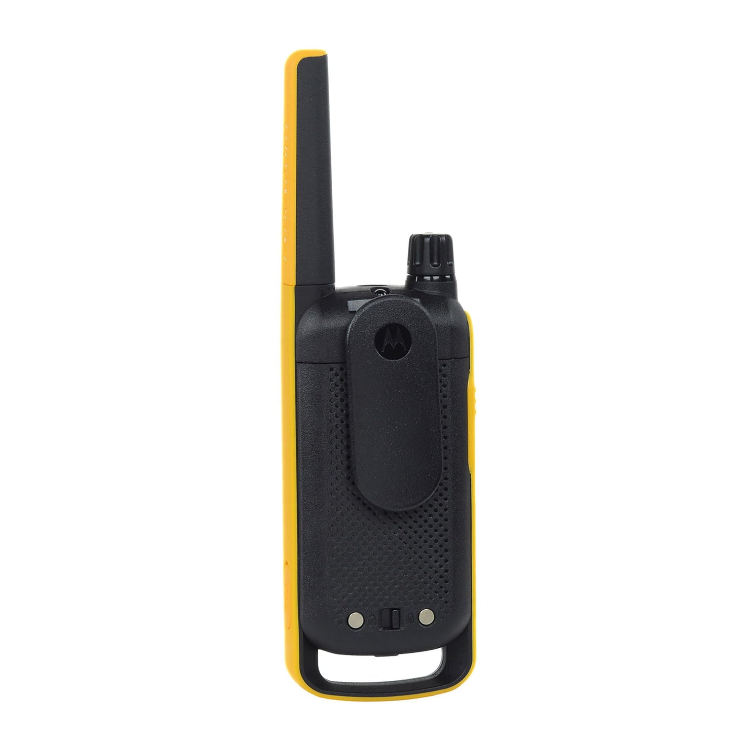 Motorola T470 Talkabout Two Way Radios, Long Range Emergency Rechargeable Waterproof Walkie Talkies 22 Channel, 35 Mile outdoor Black Yellow, 2 Pack