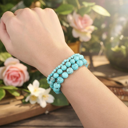 480pcs 8mm Natural Round Stone Beads Gemstone Crystal Loose Beads Smooth Bead for Bracelet Necklace Earring Jewelry Making Kit