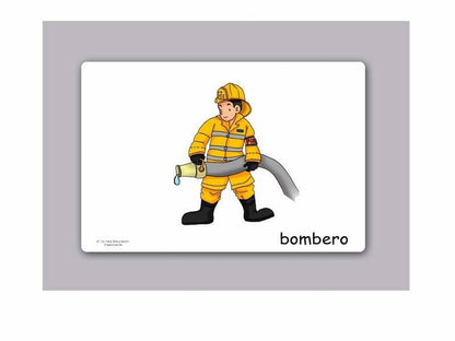 Tarjetas de vocabulario - Ocupaciones - Occupations and Jobs Flashcards in Spanish - Vocabulary Picture Cards for Language Learning