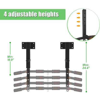 PLKO Joist Mounted Pull Up Bar，Chin Up Bar Ceiling Mount，Workout for Home Gym, Power Tower Set Training Equipment Fitness Dip Stand Supports to 440 Lbs