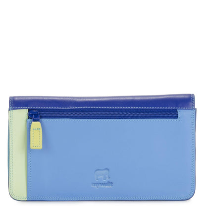 mywalit Medium Matinee Leather Wallet | 10 Card Slots | ID Window & Coin Pocket | Seascape | Stylish & Compact Accessory for Men & Women | Perfect for Everyday Use