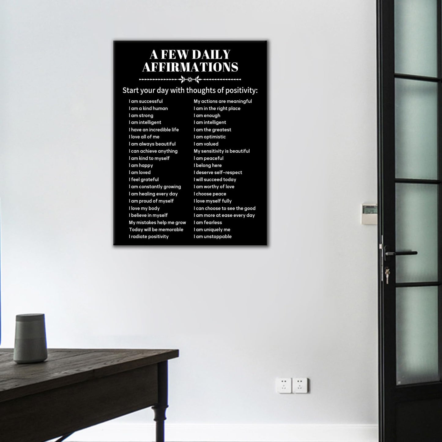 Motivational Canvas Wall Art Inspirational Entrepreneur Quotes Poster Print Positive Theme Picture Painting Wall Decor Artwork for Home Teens Room Office Bedroom Gym Stretched and Framed [18''Wx24''H]