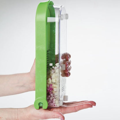 PrepWorks Onion Chopper – Green/White, Standard, for Quick and Easy Dicing and Chopping