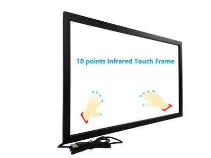 DeYoWo 50 Inch Interactive 10 Points Infrared IR Touch Screen Overlay Frame Free Driver