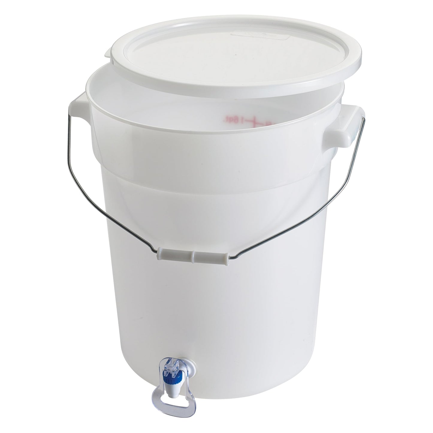 Beverage Dispenser White BPA Free Polypropylene 6 Gallon (PBDW-22)