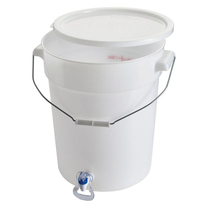 Beverage Dispenser White BPA Free Polypropylene 6 Gallon (PBDW-22)